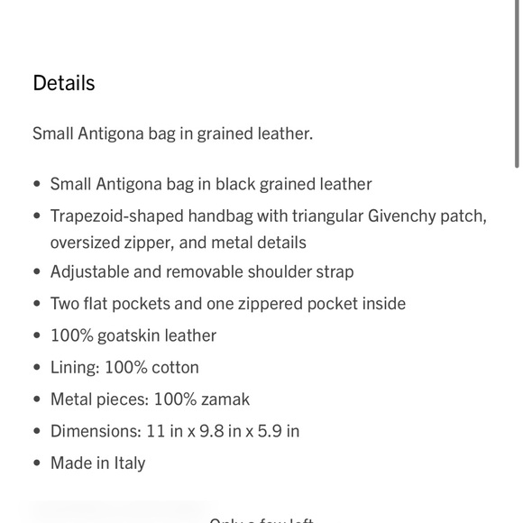 Small Antigona bag in full grained leather - Picture 11 of 13